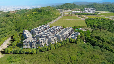 3D建築與實際空拍合成示意圖